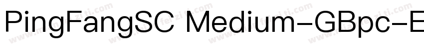 PingFangSC Medium-GBpc-EUC-H字体转换